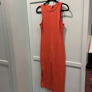 ASOS/JDY pink ribbed dress XS